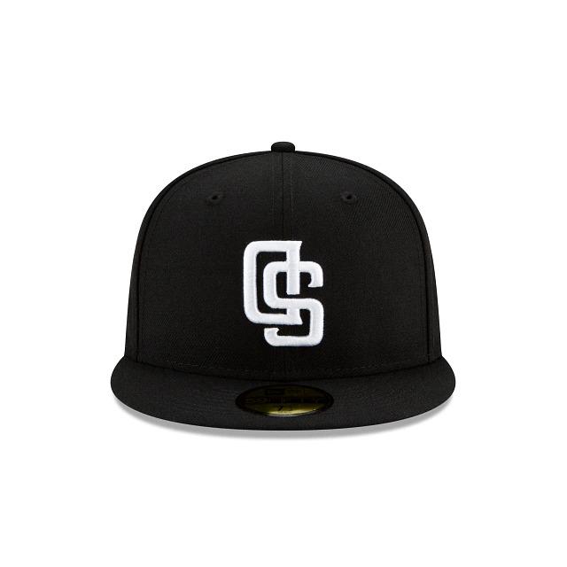 New Era 59FIFTY San Diego Padres Upside Down Logo Fitted Hat Black White