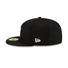 Load image into Gallery viewer, San Diego Padres New Era MLB 59Fifty 5950 Fitted Cap Hat Black Crown/Visor White Color Logo (Upside Down)
