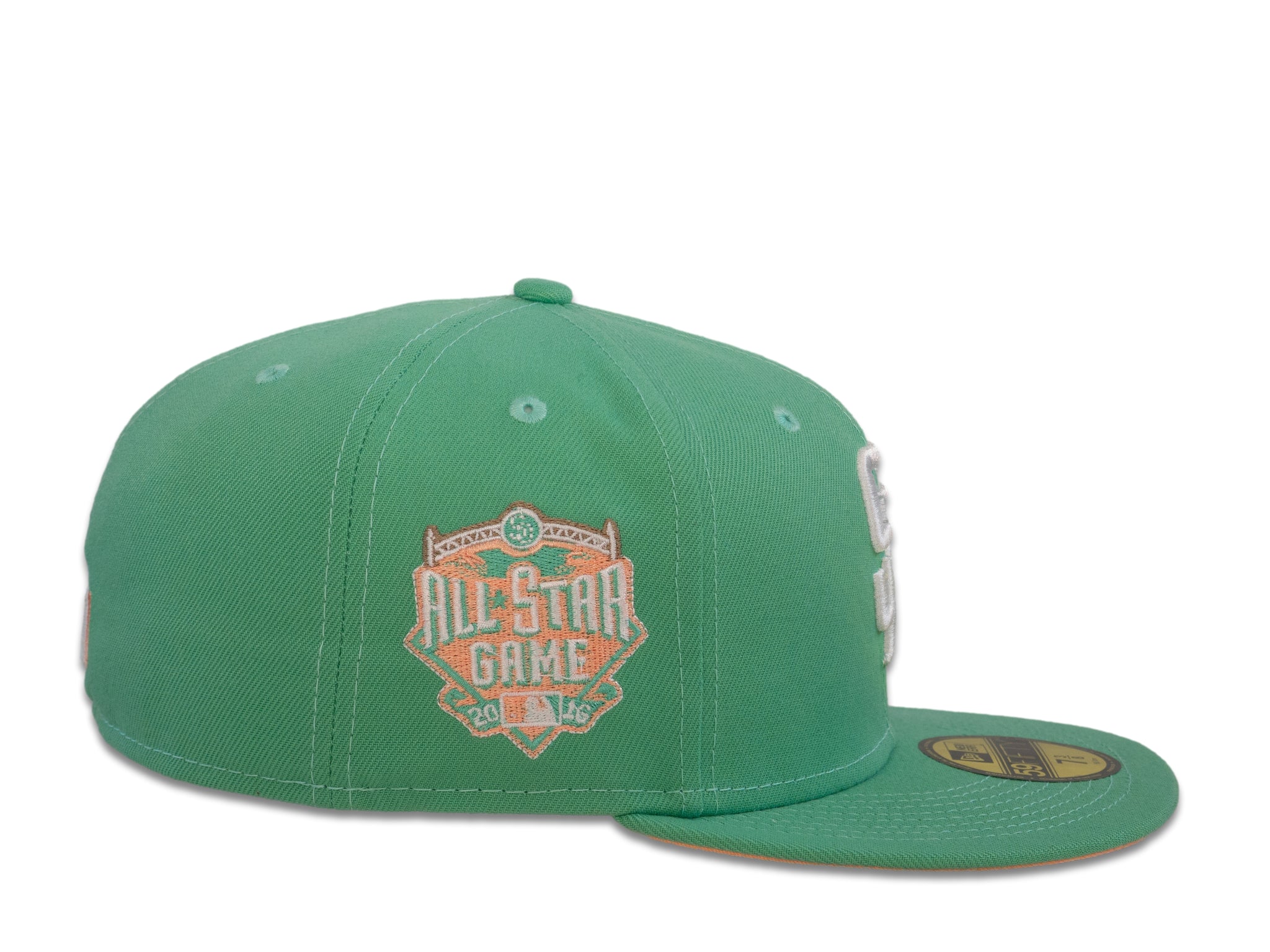 NEW ERA CAPS San Diego Padres Peach Mint 59FIFTY Fitted Hat