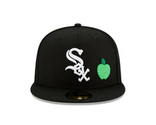 Load image into Gallery viewer, Chicago White Sox New Era MLB 59FIFTY 5950 Fitted Cap Hat Black Crown/Visor Team Color Logo (Crystal Icon)
