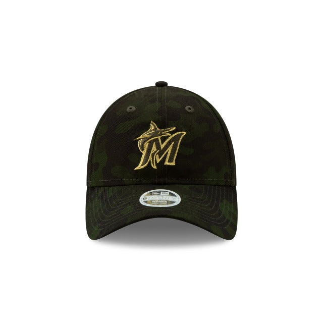 Women) Miami Marlins New Era MLB 9TWENTY 920 Adjustable Cap Hat Camo –  Capland