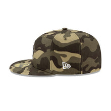 Load image into Gallery viewer, Los Angeles Dodgers New Era MLB 59FIFTY 5950 Fitted Cap Hat Camo (Desert) Crown/Visor White/Black Logo (Armed Forces Day)
