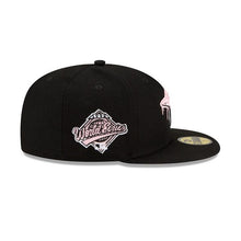 Load image into Gallery viewer, Toronto Blue Jays New Era MLB 59Fifty 5950 Fitted Cap Hat Black Crown/Visor White/Pink Logo Pink UV (Team Drip)
