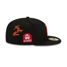 Load image into Gallery viewer, San Francisco Giants New Era MLB 59FIFTY 5950 Fitted Cap Hat Black Crown/Visor Orange Logo City Transit
