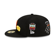 Load image into Gallery viewer, San Francisco Giants New Era MLB 59FIFTY 5950 Fitted Cap Hat Black Crown/Visor Orange Logo City Transit
