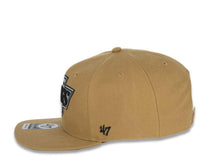 Load image into Gallery viewer, Los Angeles Kings &#39;47 NHL Snapback Cap Hat Wheat Crown/Visor Black/Silver Vintage Logo 
