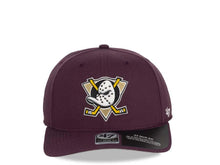 Load image into Gallery viewer, Mighty Ducks &#39;47 NHL Snapback Cap Hat Maroon Crown/Visor Vintage Logo 
