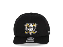 Load image into Gallery viewer, Mighty Ducks &#39;47 NHL Snapback Cap Hat Black Crown/Visor Vintage Logo 
