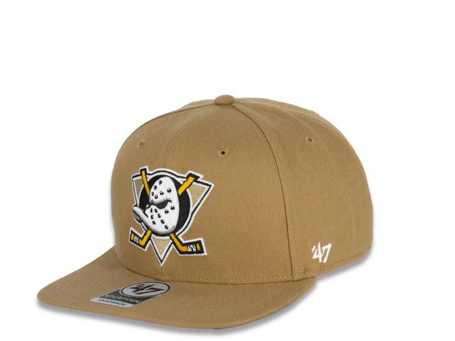 Mighty Ducks '47 Brand NHL Snapback Cap Hat Black Crown/Visor Vintage –  Capland