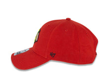 Load image into Gallery viewer, Chicago Blackhawks &#39;47 NHL MVP Adjustable Cap Hat Red Crown/Visor Team Color Logo 
