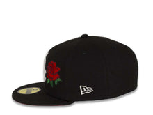Load image into Gallery viewer, Chicago White Sox New Era MLB 59FIFTY 5950 Fitted Cap Hat Black Crown/Visor White Logo with Rose Red UV
