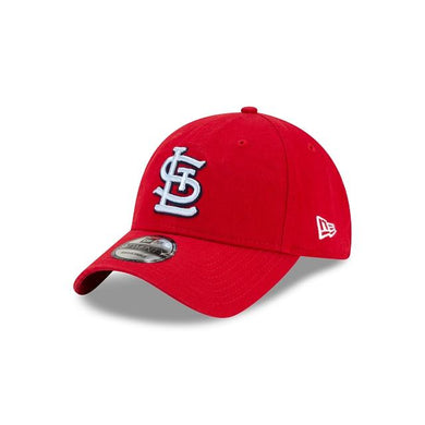 St. Louis Cardinals New Era 9TWENTY 920 Adjustable Cap Hat Team Color Red Crown/Visor Sky Blue/Black Logo Father's Day 2020
