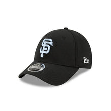 Load image into Gallery viewer, San Francisco Giants New Era MLB 9FORTY 940 Adjustable Cap Hat Black Crown/Visor Sky Blue Logo Father&#39;s Day 2020
