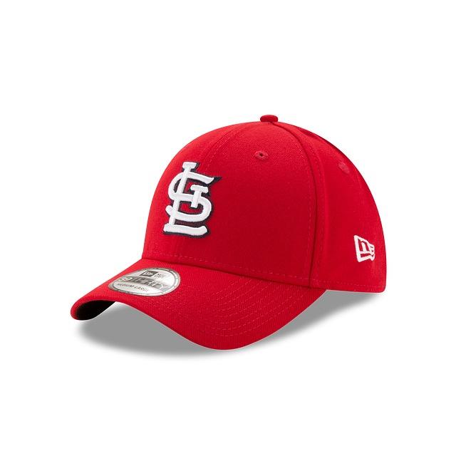 St. Louis Cardinals New Era MLB 39THIRTY 3930 Flexfit Cap Hat Team Color Red Crown/Visor White/Navy Logo