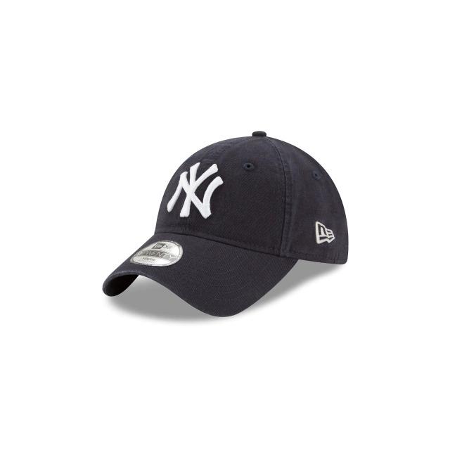 (Youth) New York Yankees New Era MLB 9TWENTY 920 Adjustable Cap Hat Navy Crown/Visor White Logo 