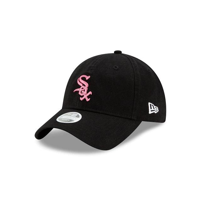 Chicago White Sox New Era MLB 9TWENTY 920 Adjustable Cap Hat Black Crown/Visor Pink Logo Mother's Day 2020