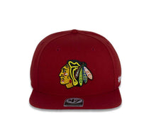 Load image into Gallery viewer, Chicago Blackhawks &#39;47 NHL Snapback Cap Hat Red Crown/Visor Team Color Logo
