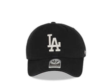 Load image into Gallery viewer, Los Angeles Dodgers &#39;47 MLB Clean Up Adjustable Cap Hat Black Crown/Visor White Logo Pink UV
