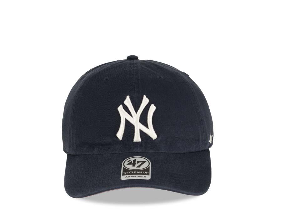 New York Yankees 47 Brand Navy Pink Clean Up Adjustable Hat