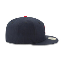 Load image into Gallery viewer, Boston Red Sox New Era MLB 59FIFTY 5950 Fitted Cap Hat Navy Crown/Visor Red/White &quot;Socks&quot; Logo 
