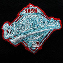 Load image into Gallery viewer, New York Yankees New Era MLB 59FIFTY 5950 Fitted Cap Hat Black Crown/Visor White/Red/Sky Blue Logo Team Fire Flame
