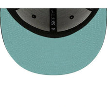 Load image into Gallery viewer, New York Yankees New Era MLB 59FIFTY 5950 Fitted Cap Hat Black Crown/Visor White/Red/Sky Blue Logo Team Fire Flame
