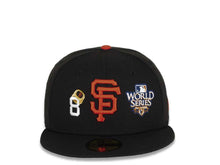 Load image into Gallery viewer, San Francisco Giants New Era MLB 59FIFTY 5950 Fitted Cap Hat Team Color Black Crown/Visor Orange Logo Count the Ring
