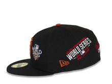 Load image into Gallery viewer, San Francisco Giants New Era MLB 59FIFTY 5950 Fitted Cap Hat Team Color Black Crown/Visor Orange Logo Count the Ring
