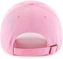 Load image into Gallery viewer, Los Angeles Dodgers &#39;47 Brand MLB Clean Up Adjustable Cap Hat Pink Crown/Visor White Logo 
