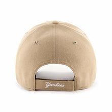Load image into Gallery viewer, New York Yankees &#39;47 MLB MVP Adjustable Cap Hat Khaki Crown/Visor White Logo
