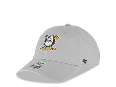 Mighty Ducks '47 NHL Clean Up Adjustable Cap Hat Gray Crown/Visor Team Color Logo