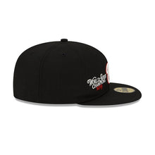 Load image into Gallery viewer, Washington Nationals New Era MLB 59FIFTY 5950 Fitted Cap Hat Black Crown/Visor Team Color Logo Champions Patches
