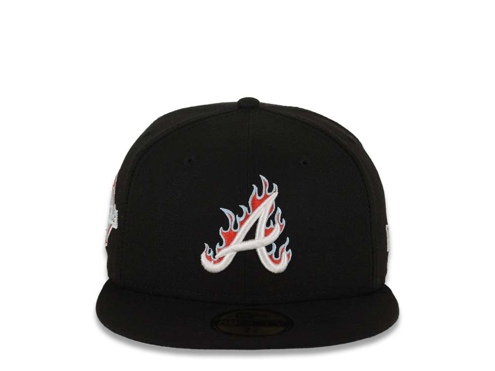 Atlanta Braves New Era MLB 59FIFTY 5950 Fitted Cap Hat Black Crown