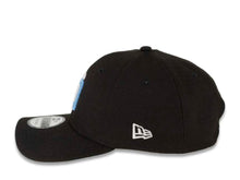 Load image into Gallery viewer, San Diego Padres New Era MLB 9FORTY 940 Adjustable Cap Hat Black Crown/Visor White/Sky Blue Logo 50th Anniversary Side Patch
