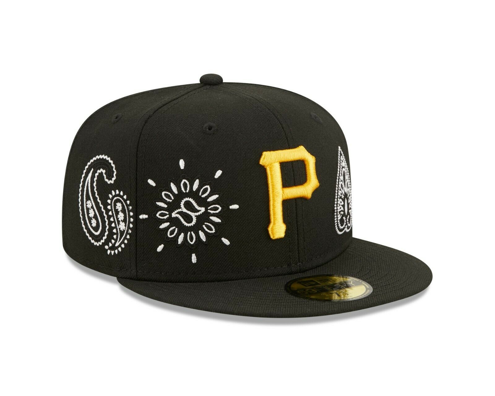 New Era 59FIFTY Pittsburgh Pirates Pinstripe 5950 Day Fitted Hat Camel Black