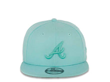 Load image into Gallery viewer, Atlanta Braves New Era MLB 9FIFTY 950 Color Pack Snapback Cap Hat Blue Tint Crown/Visor Blue Tint Logo
