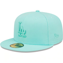 Load image into Gallery viewer, Los Angeles Dodgers New Era MLB 59FIFTY 5950 Color Pack Snapback Cap Hat Blue Tint Crown/Visor Blue Tint Logo
