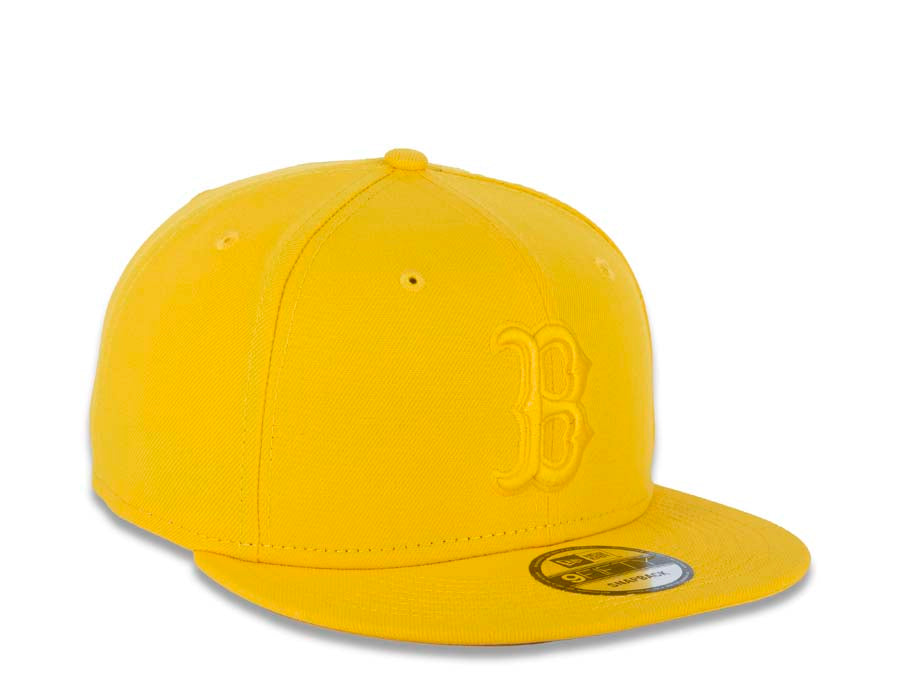 Men's New Era Yellow Boston Red Sox Spring Color Pack 9FIFTY Snapback Hat