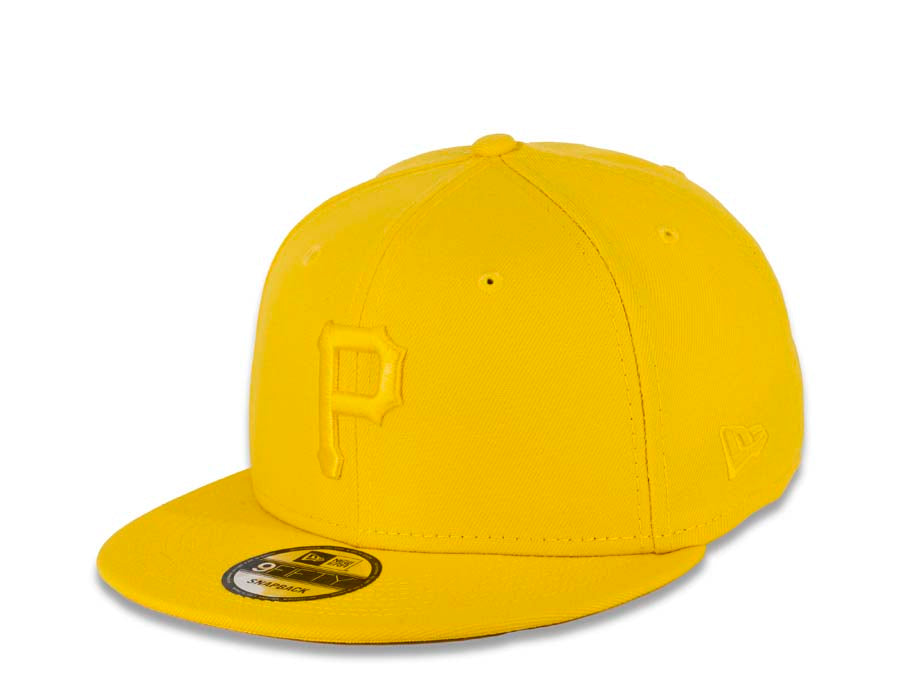 Pittsburgh Pirates New Era MLB 9FIFTY 950 Snapback Cap Hat Yellow Crown/Visor Yellow Logo (Color Pack)