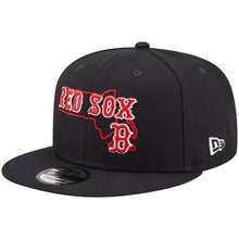 Load image into Gallery viewer, Boston Red Sox New Era MLB 9FIFTY 950 Snapback Cap Hat Navy Crown/Visor Team Color Logo (Logo State)
