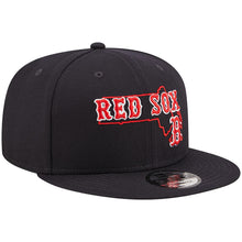 Load image into Gallery viewer, Boston Red Sox New Era MLB 9FIFTY 950 Snapback Cap Hat Navy Crown/Visor Team Color Logo (Logo State)
