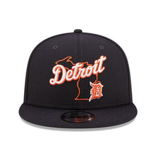 Load image into Gallery viewer, Detroit Tigers New Era MLB 9FIFTY 950 Snapback Cap Hat Navy Crown/Visor Team Color Logo (Logo State)
