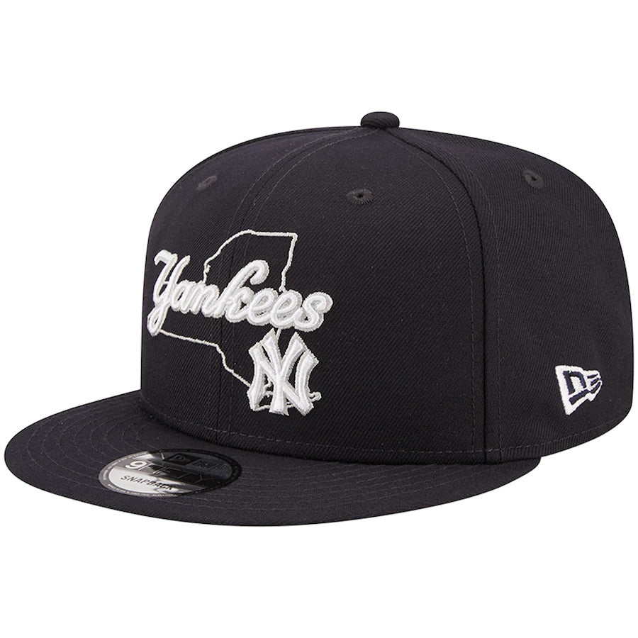 New York Yankees New Era MLB 9FIFTY 950 Snapback Cap Hat Navy Crown/Visor Team Color Logo (Logo State)