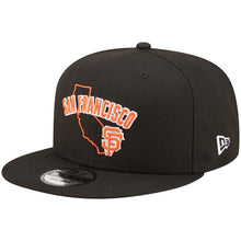 Load image into Gallery viewer, San Francisco Giants New Era MLB 9FIFTY 950 Snapback Cap Hat Black Crown/Visor Team Color Logo (Logo State)
