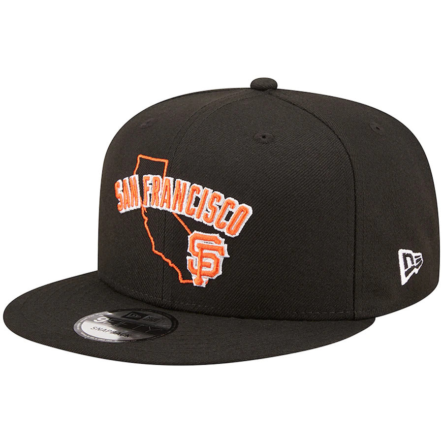 San Francisco Giants New Era MLB 9FIFTY 950 Snapback Cap Hat Black Crown/Visor Team Color Logo (Logo State)