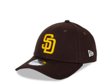 Load image into Gallery viewer, San Diego Padres New Era MLB 9FORTY 940 Adjustable Cap Hat Dark Brown Crown/Visor Yellow Logo Friar Back Logo
