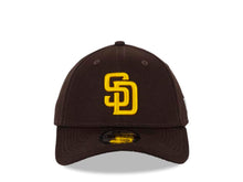 Load image into Gallery viewer, San Diego Padres New Era MLB 9FORTY 940 Adjustable Cap Hat Dark Brown Crown/Visor Yellow Logo Friar Back Logo
