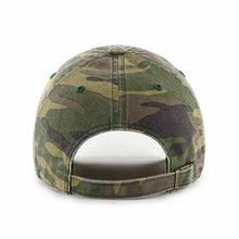 Load image into Gallery viewer, Boston Red Sox &#39;47 MLB Clean Up Adjustable Cap Hat Camo Crown/Visor Red/White Logo 

