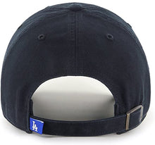 Load image into Gallery viewer, Los Angeles Dodgers &#39;47 MLB Clean Up Adjustable Cap Hat Navy Crown/Visor White Logo 
