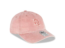 Load image into Gallery viewer, (Women) San Diego Padres &#39;47 Brand MLB Clean Up Adjustable Cap Hat Misty Pink Crown/Visor Misty Pink Logo 
